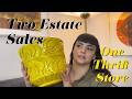 Two Estate Sales &amp; Thrift Store Haul || Items for my Etsy Shop and Vintage Booths