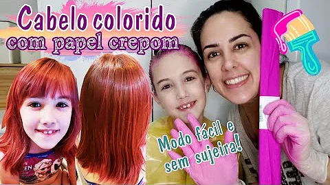 Quanto tempo dura a pintura de cabelo com papel crepom?