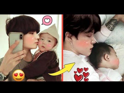 BTS cute moments with baby