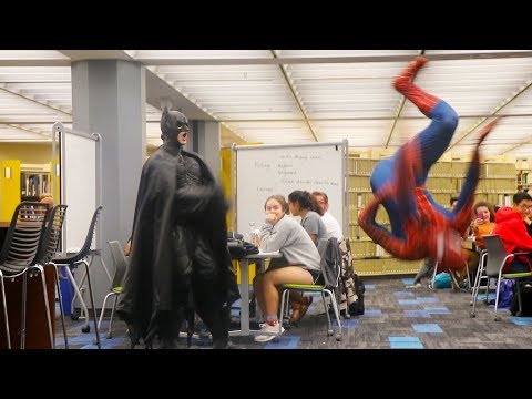 batman-and-spiderman-go-to-the-library-prank!!-(the-university-of-texas)