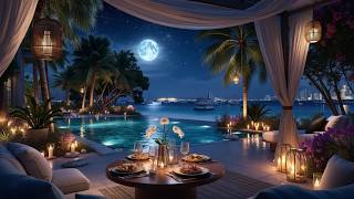 Night Chillout Music | Relaxing Deep House Mix & Luxury Chill Vibes Under Full Moon Ocean Lounge