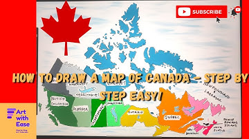 How to draw a map of Canada | Step by Step!