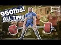 950lb all time world record deadlift by cailer woolam  doctor deadlift