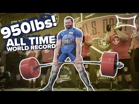 950lb All Time World Record Deadlift By Cailer Woolam