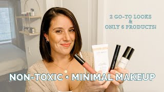 Nontoxic makeup routine with only 69 products | my journey with simple, minimal, & clean beauty