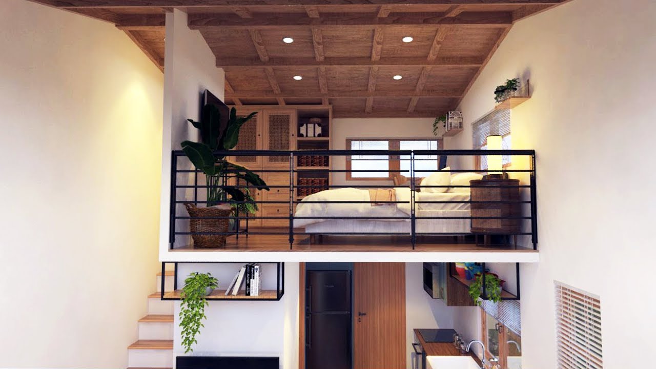 Casa de 4 x 6 metros en forma de Loft (23 m2) - YouTube