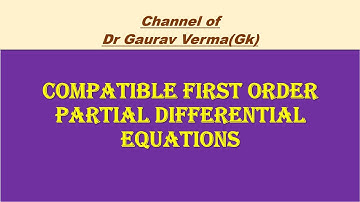 Compatible First Order Partial Differential equations