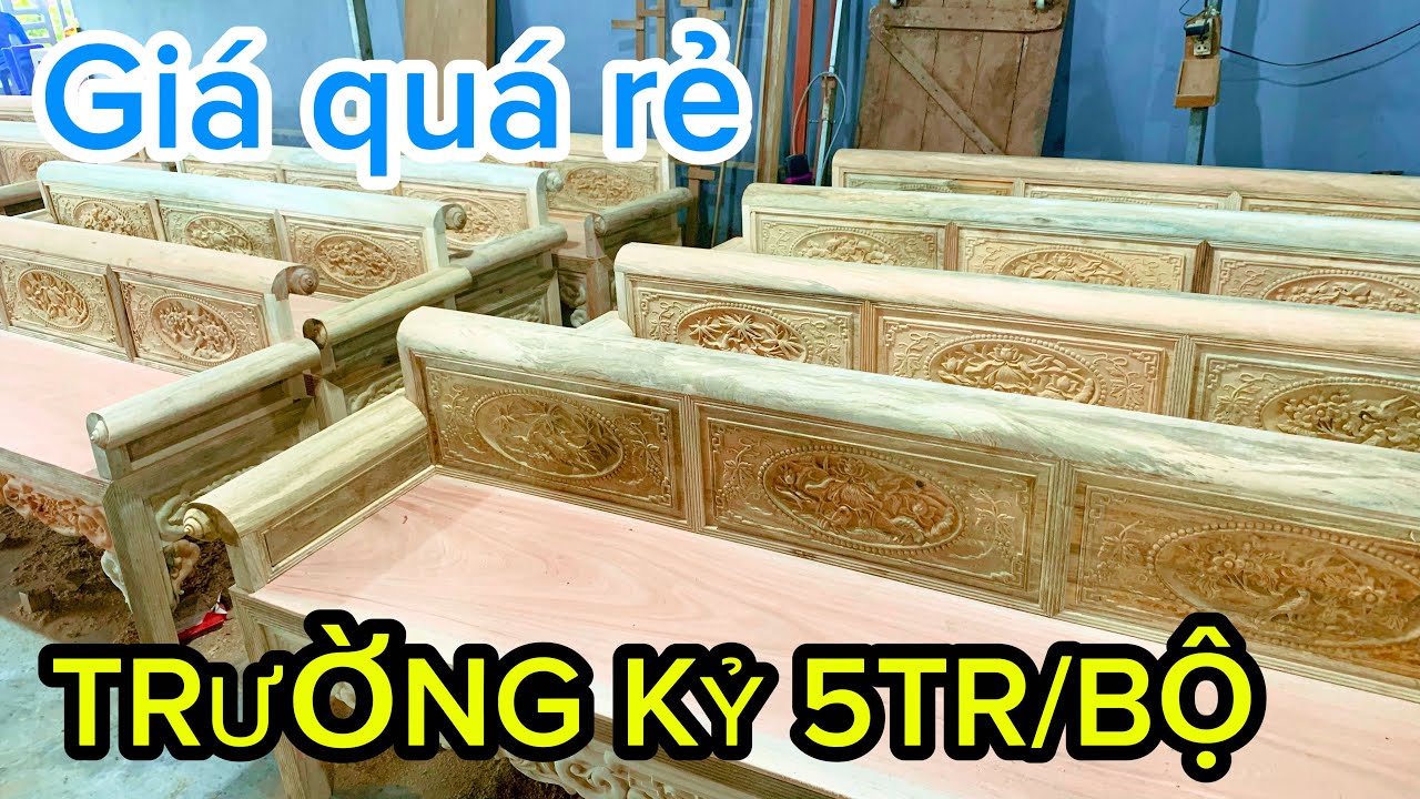 📣 Tin được không 🫣 TRƯỜNG KỶ 5 TRIỆU/BỘ 💰🫣 | Bán tại xưởng làng nghề Đồ gỗ quê tôi