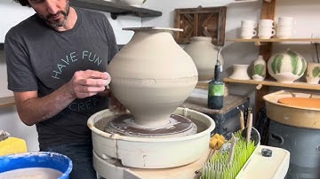 Moon Vase in Two Parts