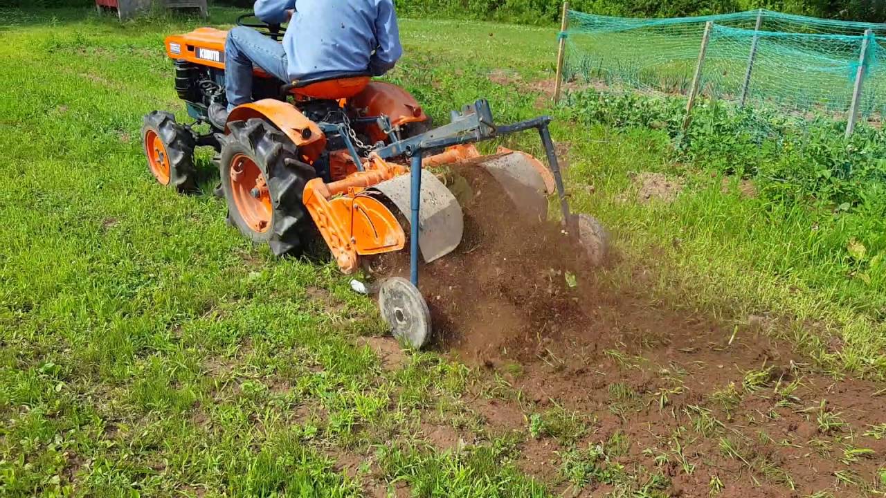 Kubota with Tiller 2 YouTube