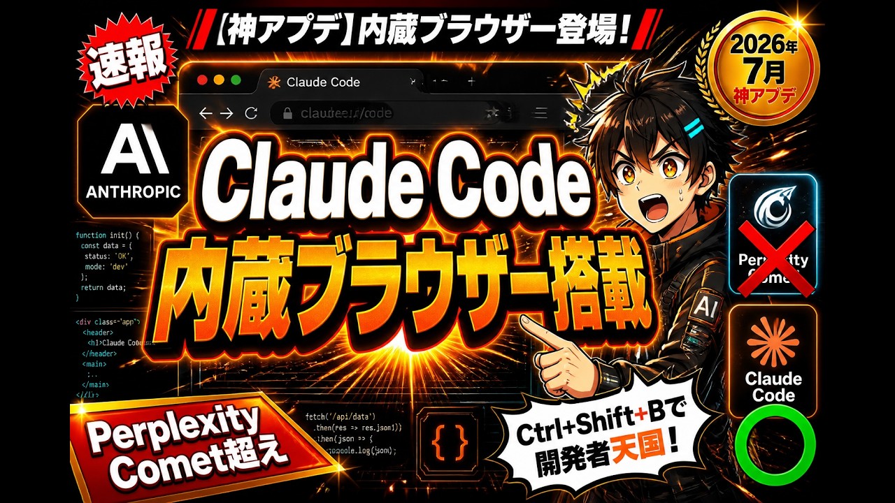 速報】Claude Codeに