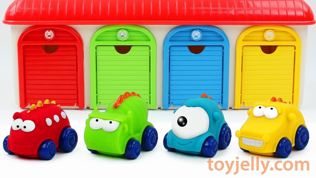Play Doh Car Toys for Children Learn Colors with Garage Parking Playset