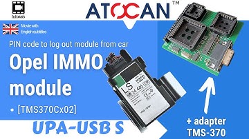 Opel IMMO module [TMS370Cx02] - read PIN code to log out the module from the car by UPA USB-S