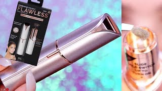 How I SHAVE MY FACE | As Seen on TV Finishing Touch Flawless + Giveaway