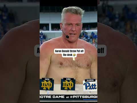 PAT MCAFEE IS ROLLING WITH THE IRISH ☘️