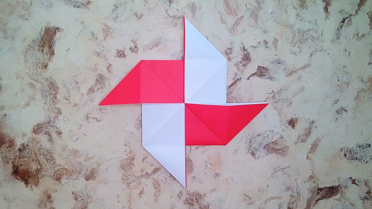 MOLINO de papel FÁCIL Origami PASO A PASO YouTube