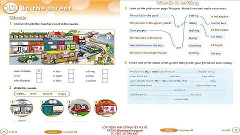 Get Ready for Starters – 2nd Edition | Unit 11: In the street | Lớp Tiếng Anh Cô Nguyệt Vui Vẻ