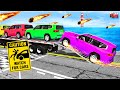 Giant Truck vs Speed Bumps – Funny Weird Suspension Fails – BeamNG Drive #7 💢