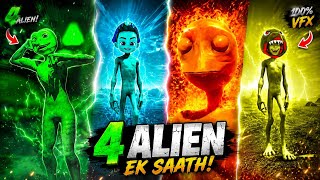 ⚡👽Monster Alien Attack 🚨Ultimate Alien VFX 🔥4 Alien Transformation 😱Alien Universe Clash 🌌
