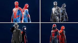 Spider-Man 2 - 18 Best Combo Suits for Peter and Miles (Showcase)