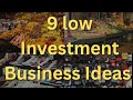 9 Low investment business ideas/ 9 लो इन्वेस्टमेंट बिजनेस आइडियाज