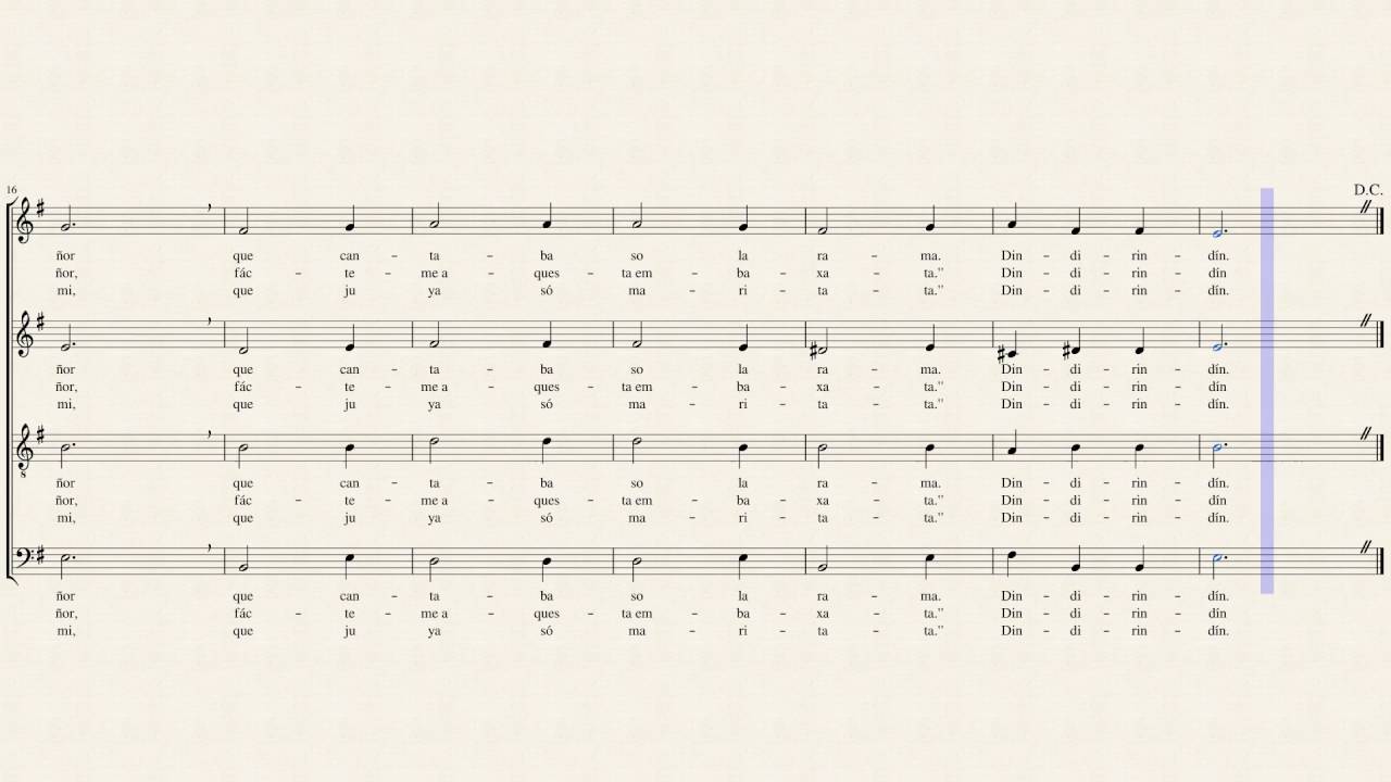 Dindirín - Cancionero de Palacio SATB