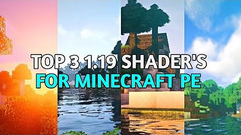 TOP 3 BEST RENDER DRAGON SHADERS FOR MINECRAFT PE 1.9 LOW END DEVICE NO LAG 1.19+