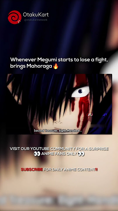 Whenever Megumi starts to lose a fight and brings Mahoraga 🔥 #anime #animememes #animeedits #shorts