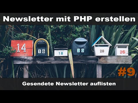 Einfachen Newsletter erstellen mit PHP - Gesendete Newsletter auflisten #9