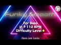 Funky Smooth Jam for【Bass】F Major BPM112 | No Bass Backing Track