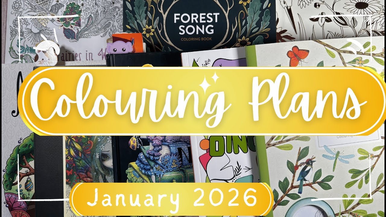 Adult Colouring Plans January 2026  |  Adult Coloring