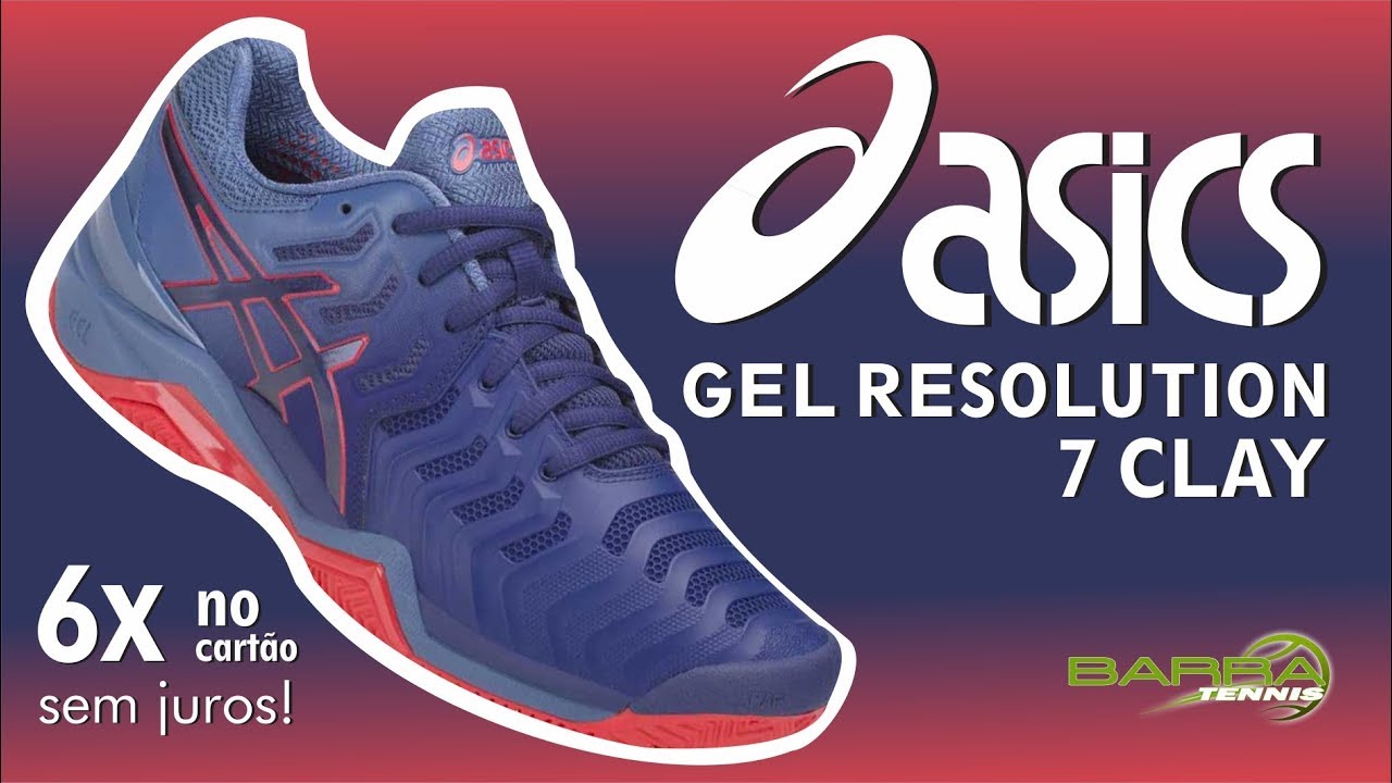 tênis asics gel resolution 7 clay