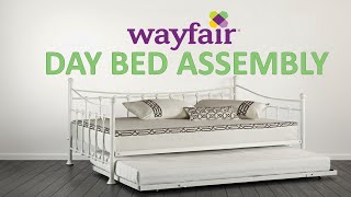 WAYFAIR DAY BED ASSEMBLY INSTRUCTIONS