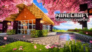 Building a Cozy Cherry Paradise While You Sleep | Relaxing Minecraft Longplay screenshot 3