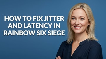 HOW TO FIX JITTER AND LATENCY IN RAINBOW SIX SIEGE - Julia