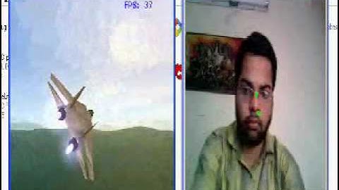 Motion tracking Jet plane 3D game with camera & optical flow