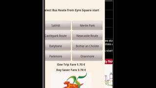 Galway Bus Timetable Android Application screenshot 1