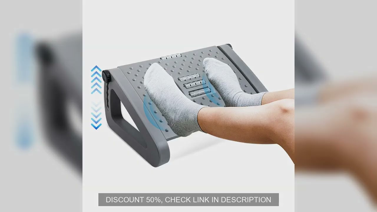 Foot Rest for Under Desk at Work,Adjustable Height Foot Rest Portable Under Desk Foot Stool for Home