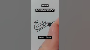 Signature for Е | Eliza | SBtellME Calligraphy and Handwriting #shorts #signature #calligraphy