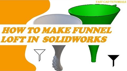 How to make FUNNEL in Solidworks || LOFT CAD Tutorial for beginners