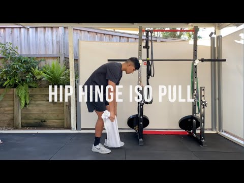 Hip Hinge Overcoming Isometric Pull (Home Variation)