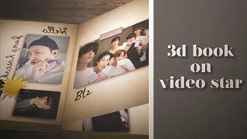 3D book tutorial on video star
