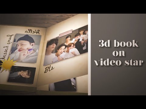 3D book tutorial on video star