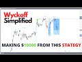 FOREX HOW I MADE $10000 FROM THIS EASY LEARN WYCKOFF MARKET CYCLE ACCUMILATION AND DISTROBUTION SMC!