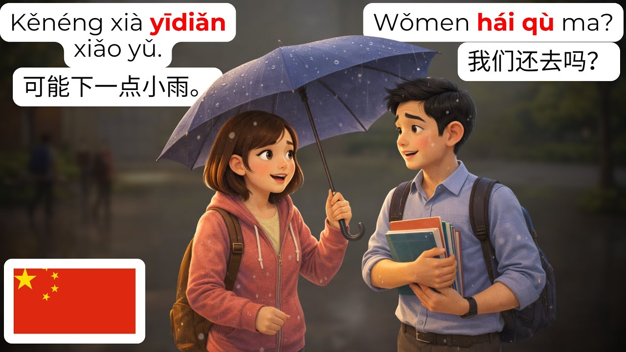 🇨🇳 Выучите китайский за 25 минут: 15+ диалогов о погоде | Начинающие HSK 1-2