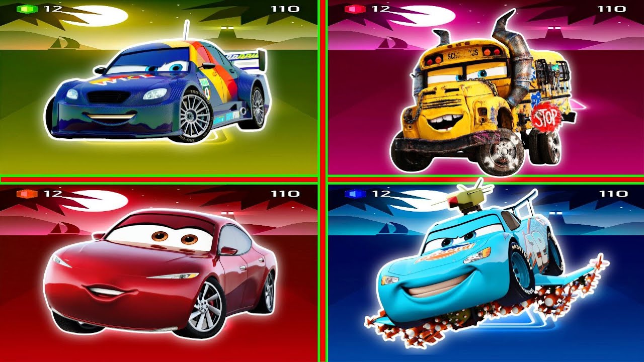 Lighting McQueen eater 🆚 McQueen Cars - Tiles Hop EDM Rush