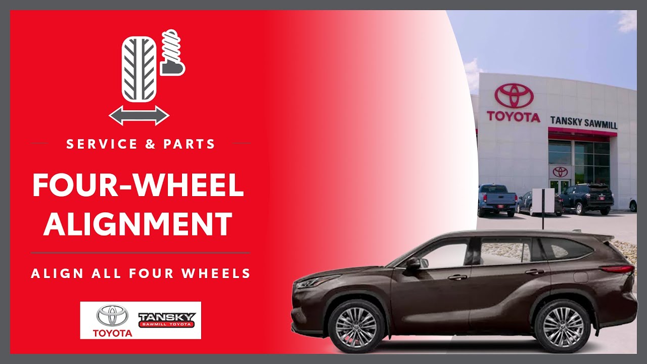 Toyota FourWheel Alignment Dublin, OH // Tansky Sawmill Toyota Service YouTube