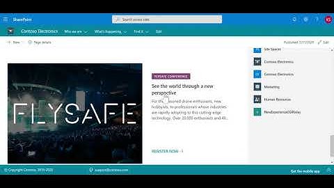 SharePoint Starter Kit V2 Communication Site demo