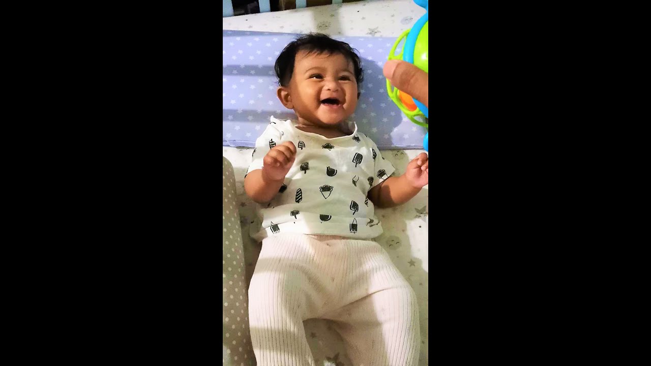 Baby Laughing | Our Little Baby Angel got overly excited over this sound #shorts