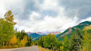 Scenic Drive Through Rocky Mountain National Park (No Sound) — 4K UHD Fall Drive